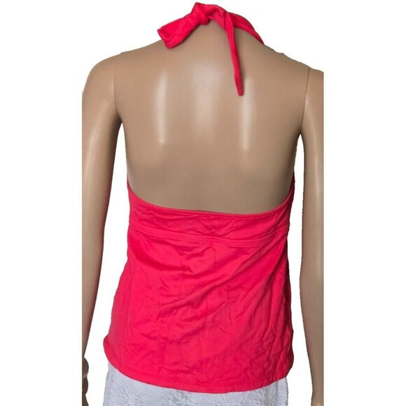 Lucky Brand swimwear halter Tankini coral embraided size S - Picture 7 of 8